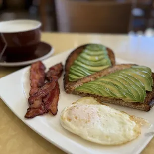 Avocado Toast with Bacon &amp; Egg