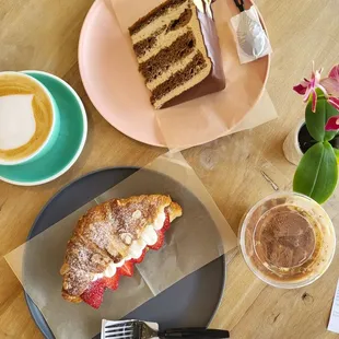 Strawberry & Cream Croissant