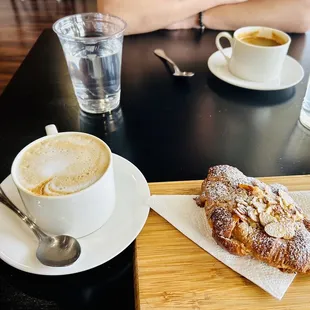 Cappuccino &amp; almond croissant