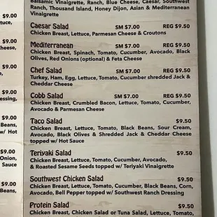 Menu 1/2025