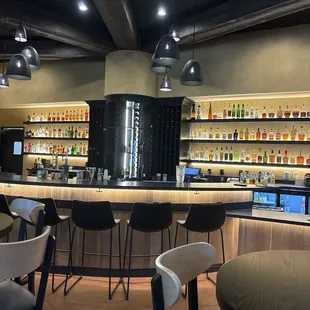 The bar area