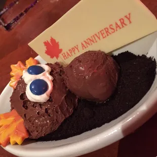 Chocolate mousse moose