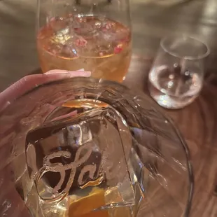 Old fashioned ice cube