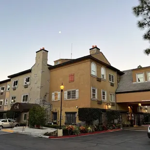 the front of the hotel