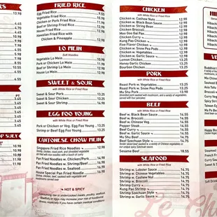 Menu - June 2023