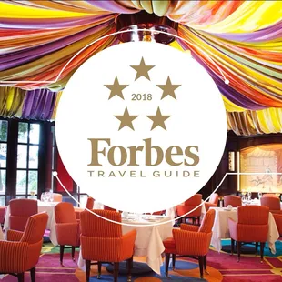 Le Cirque is proud recipient of the coveted Forbes Five Stars Award for 2018
