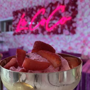 Strawberry gelato