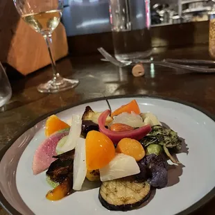 Fruit and vegetable plate