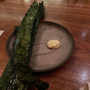 a plate of food on a table