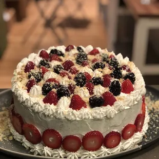 Layered Birthday cake for a special occasion