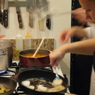 Everything cooked fresh and from scratch