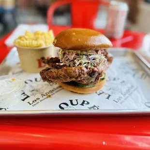 Fried Chicken Sandwich Combo Meal