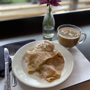 Appletastic Crepe, and  Coffee