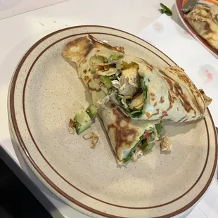 The Standby crepe with $3 chicken added.