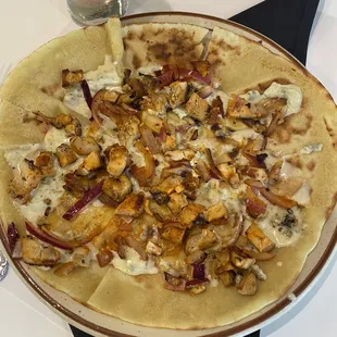 Buffalo Pizza Crepe