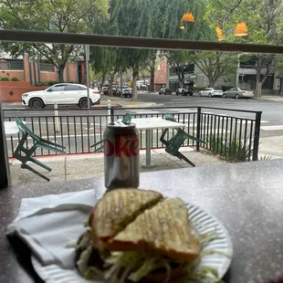 burgers, outside