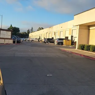 Ample parking at 6:30 in the morning