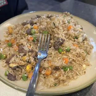 Beef fried rice!
