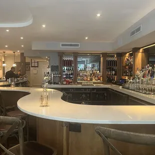 Indoor bar area