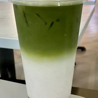 Uji Matcha Red Bean Coconut Latte