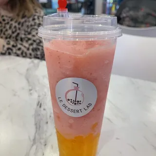 Strawberry Slushy W/ Sea Salt Cheese Foam