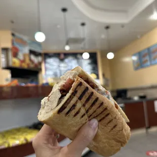 Hot Bacon Chicken Club Sandwich