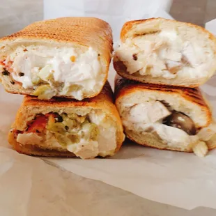 Still one of the best sandwiches and my fave!  Eggplant Chicken and Garlic Chciken w/ mushrooms