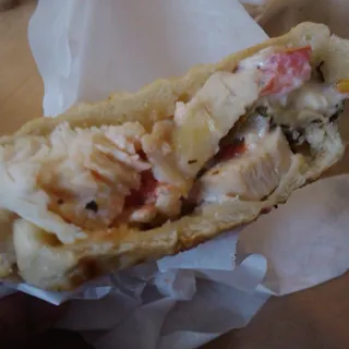 Hot Chicken Eggplant Sandwich