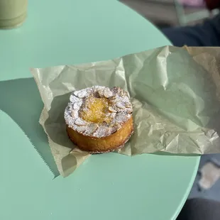 Almond Tart with Passionfruit Creme