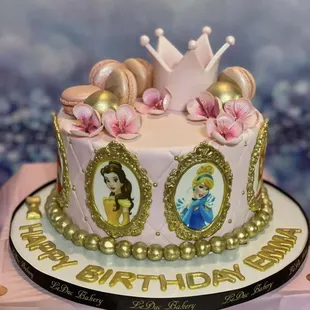 Princess themed cake