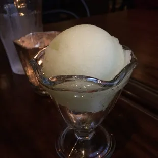 Cucumber Champagne sorbet