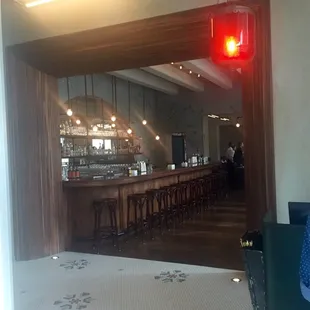 Entrance to bar and dining area.