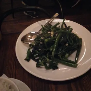 Gai Lan with garlic!