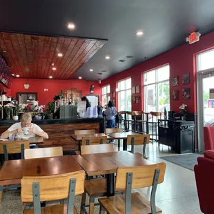 This is a picture of the inside of the restaurant.