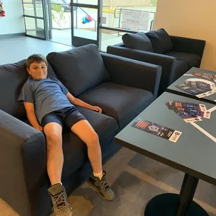 Comfy lounge area