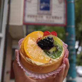 Mixed Fruit Tart (IG: hangryforwhat)