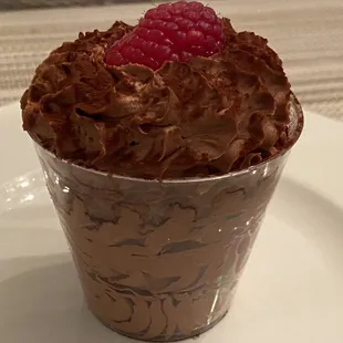 Chocolate mousse, weird sticky and heavy texture