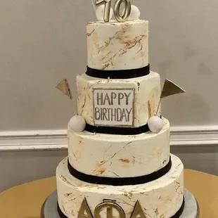 Pic of my husband's 70th bday cake