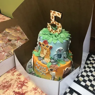 Two tier Birthday Cake