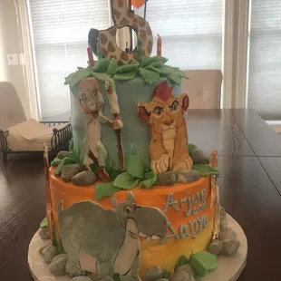 Two Tier Birthday Cake