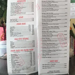 menu, sushi and sashimi