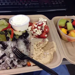 Awesome veggie platter for just under 8 bucks!  Really affordable, especially delicious.  :)