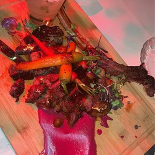 Fake tomahawk steak for $170, all fat, not sure what kind of meat this was, definitely not a tomahawk steak.