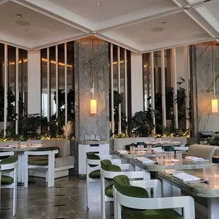 the interior of a restaurant