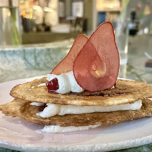 a plate of food on a table