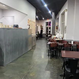 Dine in seating area
