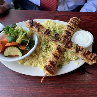Chicken Kofta Kebab plate
