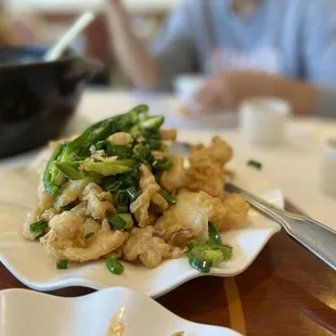 Baked Squid With Salt And Pepper (lunch portion)