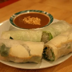 vegetarian garden rolls, Le-Le Restaurant