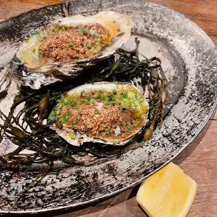 Broiled oysters